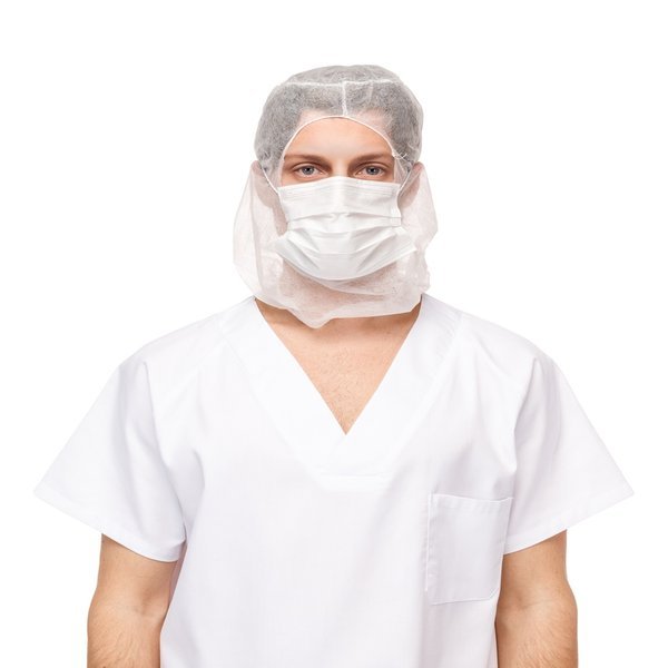 BURKA DESECHABLE POLIPROPILENO · 20G CON MASCARILLA 3 CAPAS | PACK 500 UNIDADES