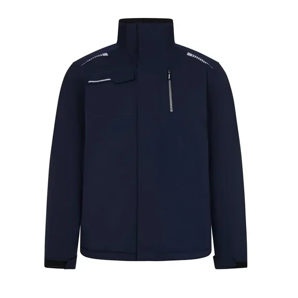 SOFTSHELL ACOLCHADO 206035 GRS V.DYNAMIX · ELASTICO/STRETCH · ECO · IMPERMEABLE [3/4] · CAPUCHA OCULTA · PROTECCION SOLAR >50ºC