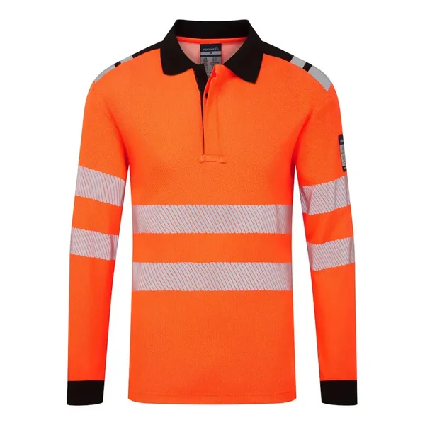 [FR734] POLO INHERENTE FR734 MODAFLAME HVO · IGNIFUGO · ANTIESTATICO · ARCO ELECTRICO · ATEX · BANDAS SEGMENTADAS · AV · CE III CAT · [220g]